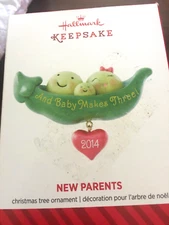 Hallmark Keepsake, NEW PARENTS (And Baby Makes Three) Christmas Ornament