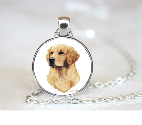 GOLDEN RETRIEVER DOG charm pendant 20