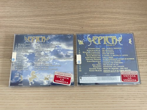 Epica Volume I & II _ 2 X CD Album PROMO _ Morricone Orff Enigma Sakamoto - Foto 2 di 3