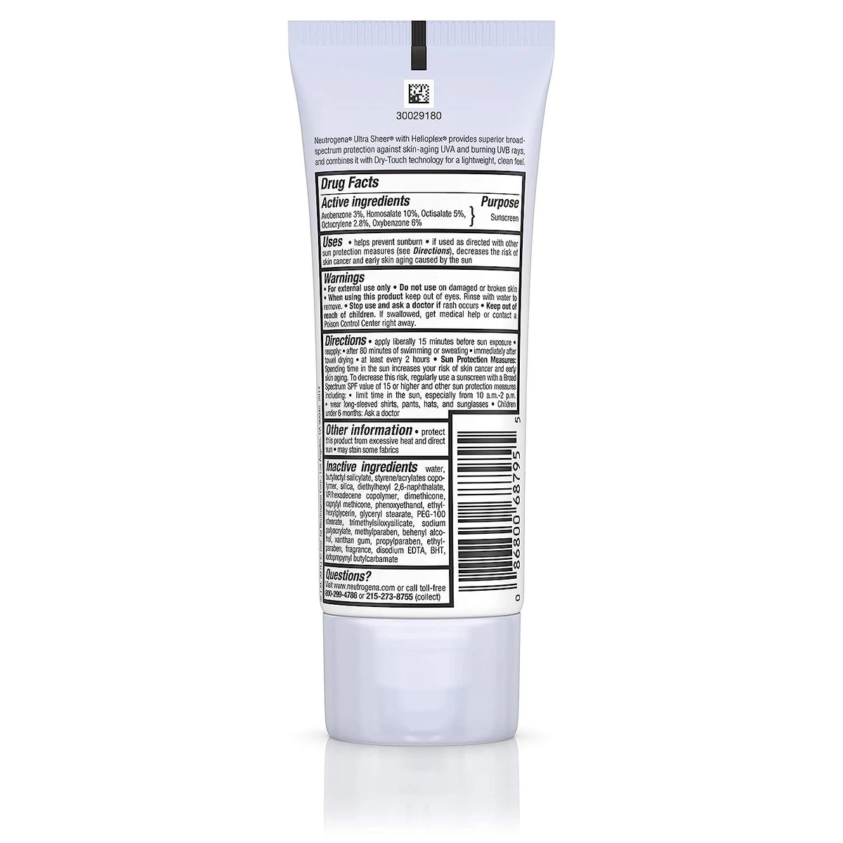 Neutrogena 2024 sunscreen ingredients