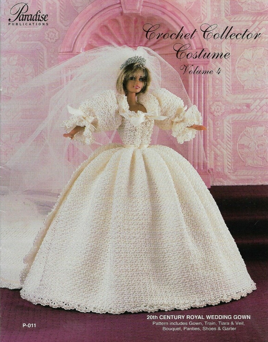 crochet doll wedding dress pattern 20TH CENTURY ROYAL GOWN VOLUME 4 FASHION BOOK Xsmall:Large white sequin dress NWT! Banana Republic Black And groom dolls