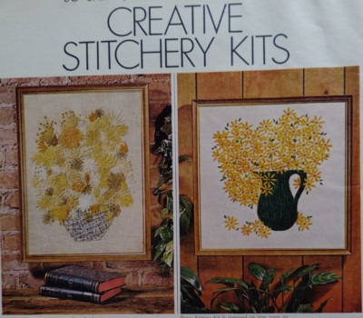 Vintage Ad 1970s Creative Stitchery Kits Speedy Fun Easy Needlewomen