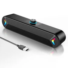 LENRUE Computer Speakers for Desktop 10W PC Speakers for Desktop/Laptop/Table...