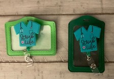 Scrub Life Retractable Badge Reel with ID holder