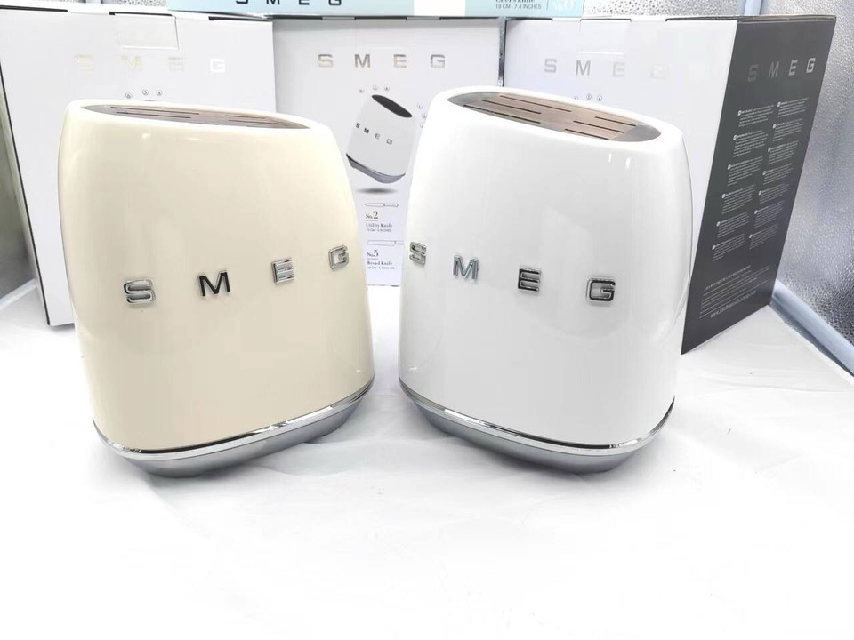 SMEG knife set, kitchen knife, steel knives, white color eBay