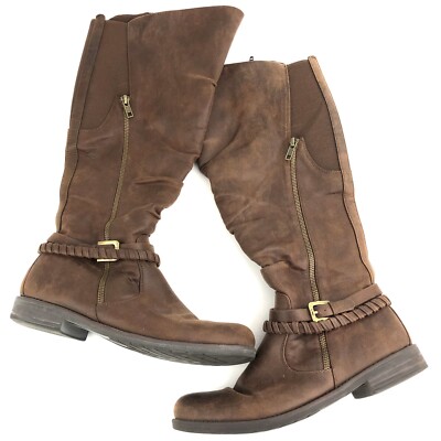 Baretraps Camella Zip Buckle Knee High Riding Boots Women's