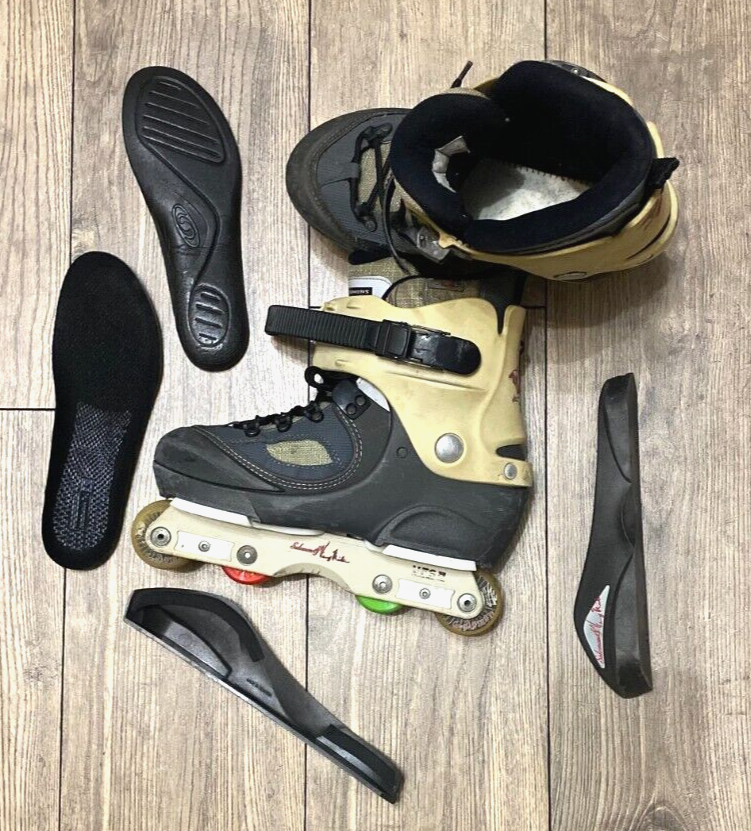 SALOMON VINNY MINTON Aggressive Inline Skates 56mm Gray White size