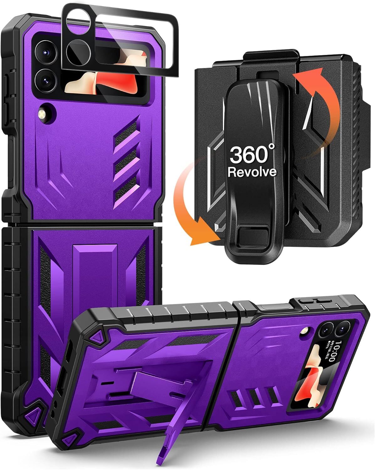 for Samsung Galaxy Z-Flip4 5G Case: Military Grade Protection Shockproof Cell Ph