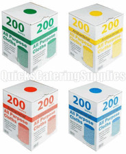 Antibacterial All Purpose Cloths J Cloth Type Cleaning Roll Dispenser Box (200)