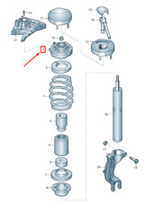 AUDI Q5 FY Upper Front Shock Absorber Mounting 80A412377C NEW GENUINE