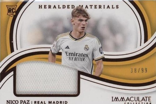 2024-25 Panini Immaculate Argentina Nico Paz Heralded Materials 