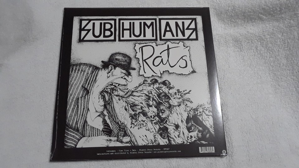 SUBHUMANS Time Flies + Rats LP reissue UK anarcho punk Rudimentary Peni ...