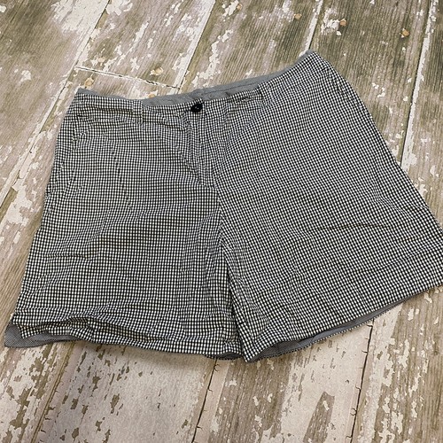 White Gingham Check Stretch Cotton Size 