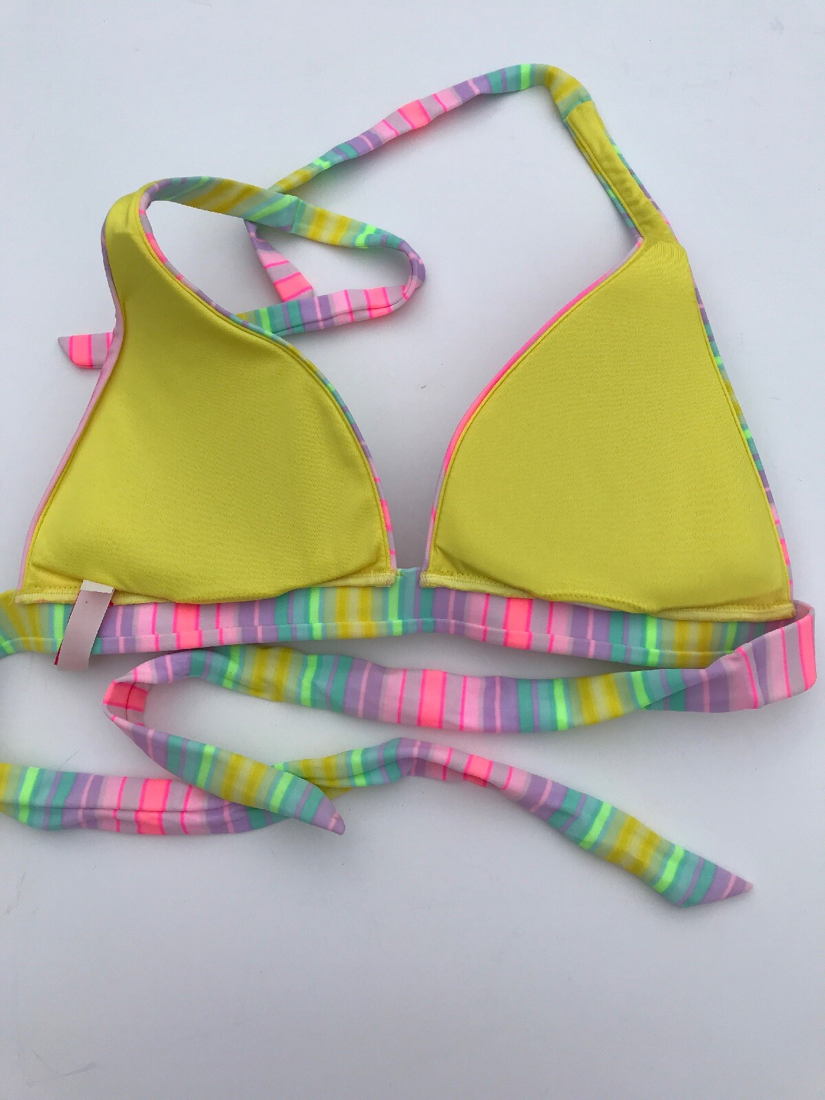 VICTORIAs SECRET Swim Halter Bikini Size Large Medium… Gem