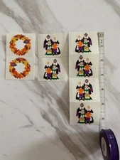 Stickers Thanksgiving Family Wreath Great Condition Mrs. Grossman's 