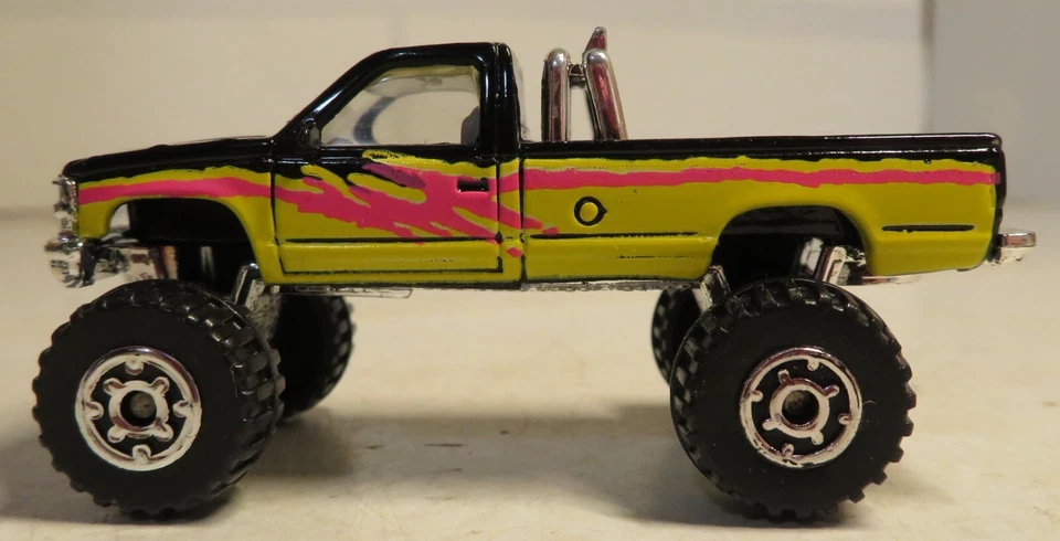 СПИЧЕЧНЫЙ КОРОБОК ЖЕЛТАЯ КОРОБКА NO72 CHEVY K-1500 ПИКАП поднятый отдельный игрушечный грузовик Chevrolet - Изображение 2 из 4