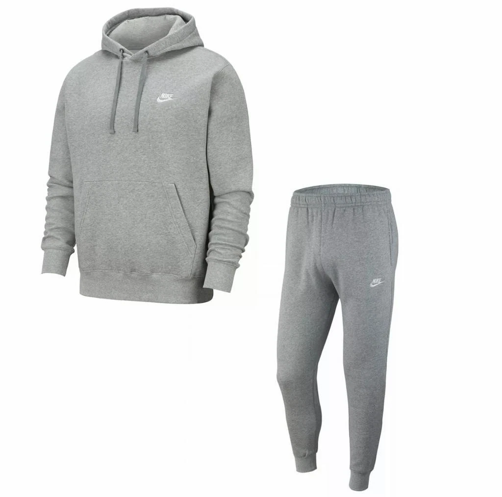 Grey nike tracksuit no hood sale