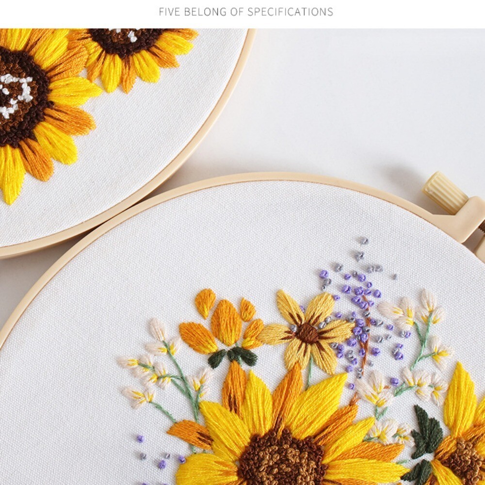 Sunflower Stitching Embroidered Starter Kit Cross Stitch Kits Adults eBay