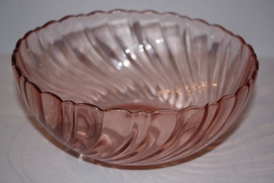 Pink Depression Glass Bowl Arcoroc France 7 Ebay