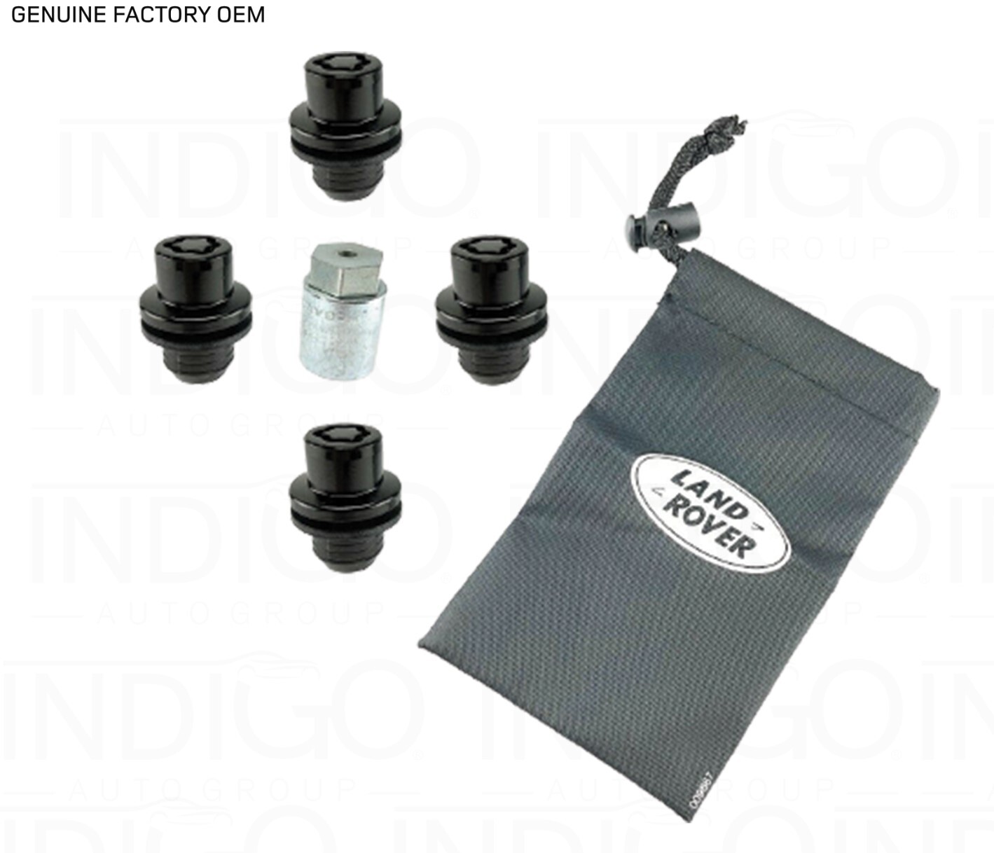 Defender Lug Key 2020-2025 LAND ROVER DEFENDER 90/ 110/130 Gloss Black Wheel Lock Lug ...