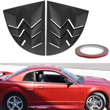 Side Window Louvers GT Lambo Sun Shade Quarter Panels For 1999-2004 Ford Mustang