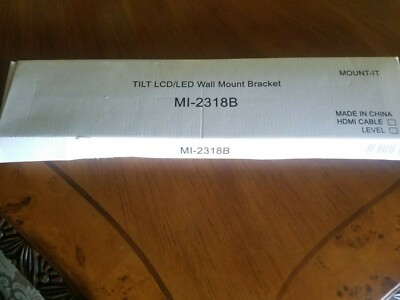 MOUNT-IT Brand # MI-2318B Tilt LCD/LED TV Wall Mount Bracket