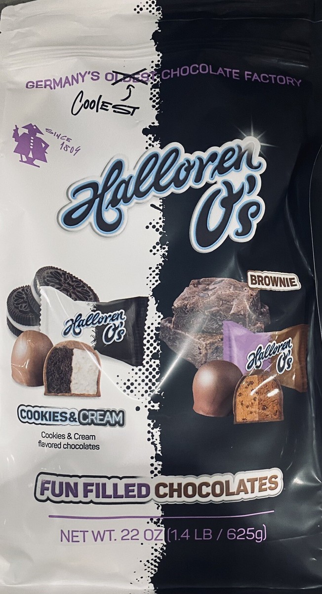 Halloren O's Fun Filled Chocolates Cookies Cream Brownie