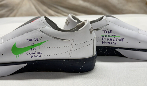 Nike Women's Sneakers Shoes Blazer The Planet Of Hoops White Navy Size 6 - Picture 8 of 8