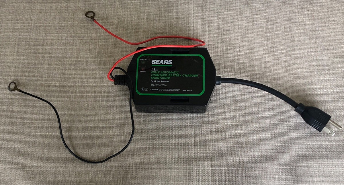 Amp Sears Auto Battery Charger Automatic Battery Charger 12V/2A At - Main Image
