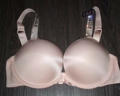 Soutien-Gorge Rose à Volants 34D - Marque George - Style Push Up - Neuf Avec Imperfections
