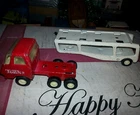 VINTAGE ORIGINAL TONKA CAR HAULER IN GOOD CONDITION