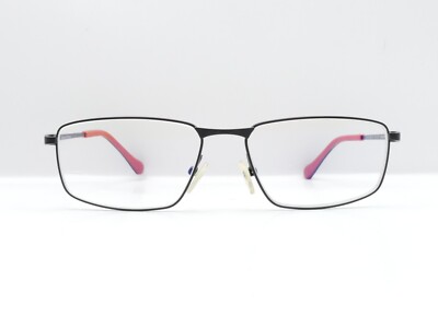 UNOFFICIAL UNOM0087 FULL RIM EYEGLASS FRAMES SQUARE BLACK 56-16-145 USED*
