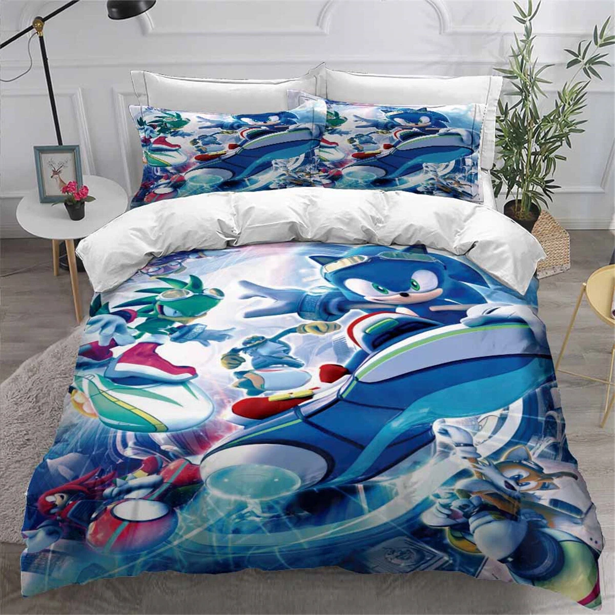 Sonic The Hedgehog Bedding Set, Bedroom Decoration