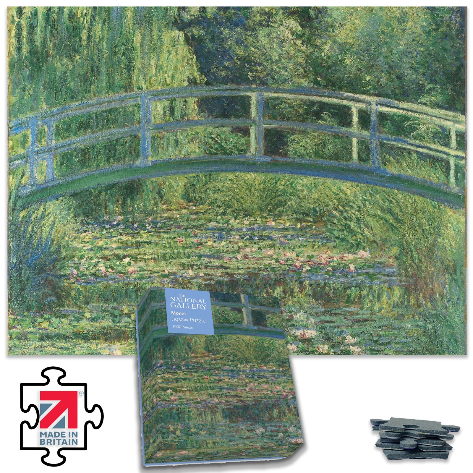 The Water-Lily Pond  National Gallery 1000 Piece Jigsaw Puzzle