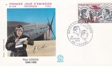 FRANCE 1973 FDC GUILLAUMET CODOS YT PA48