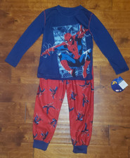 Boy's Marvel Spider-Man 2 Pc. Pajama Sleep Set Size Medium 8 