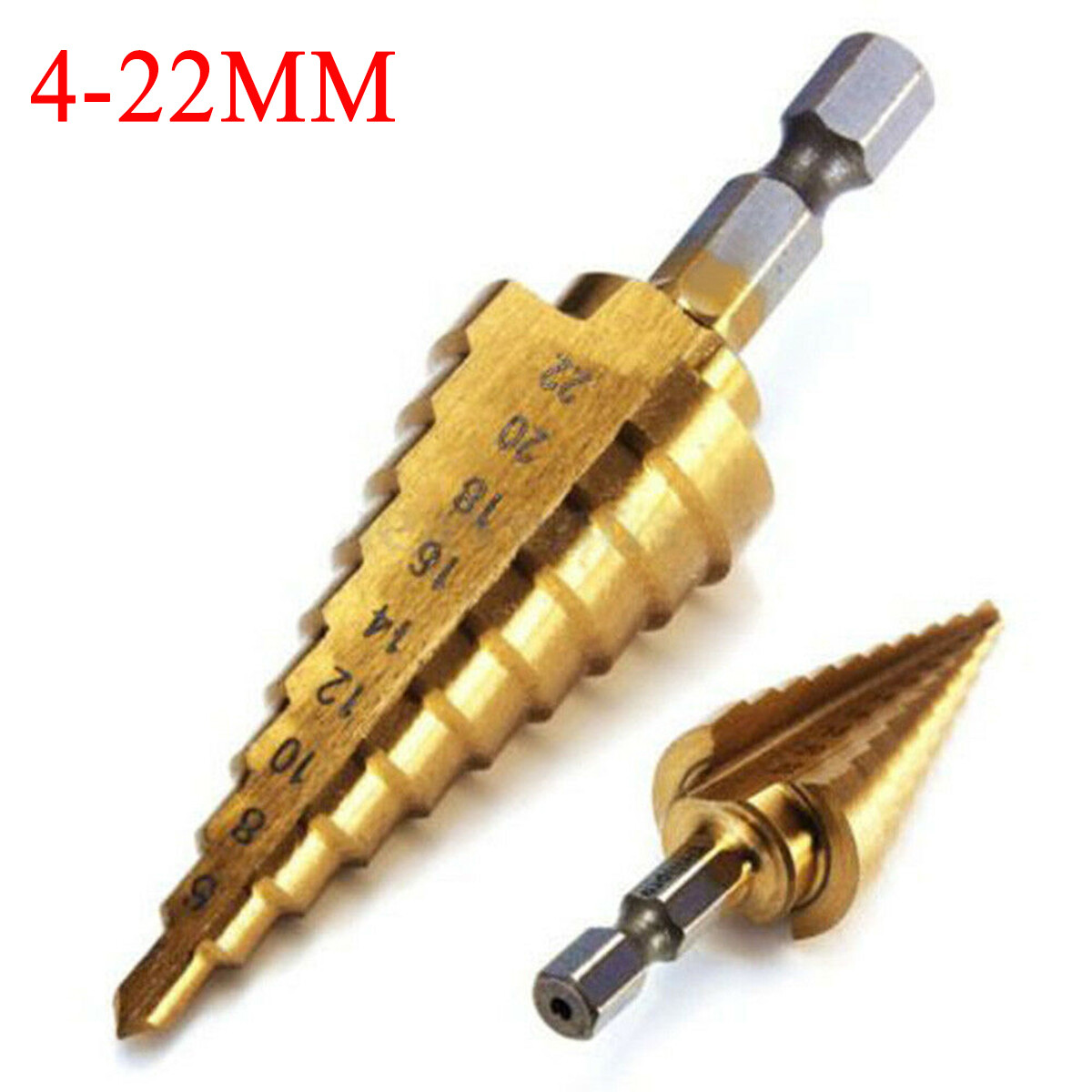 Stufenbohrer Set HSS Konusbohrer Schälbohrer Kegelbohrer Kegelsenker 4-12 5-27