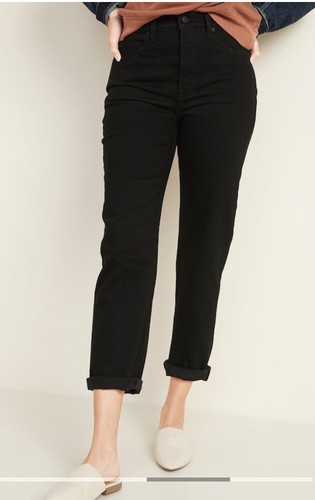 Sky-Hi Straight Black Jeans-Black NWT 