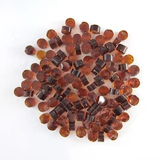 Dark Amber Transparent Dots D111-96 COE 96 Glacial Art Glass Fusing Supplies