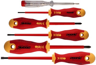 Felo Screwdriver ERGONIC VDE Set 6-pcs. SL/PH / 00041396398