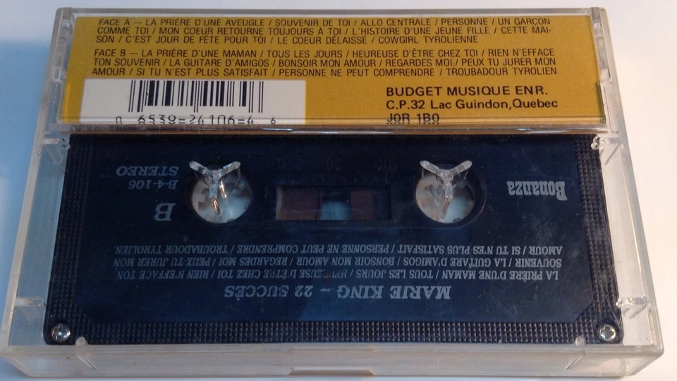 MARIE KING Cassette CHANTE SES 22 PLUS GRANDS SUCCES COUNTRY CLASSIQUE ORIGI - Image 3 of 4