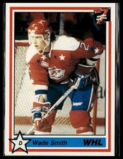 1990-91 7th Inning Sketch WHL #131b Wade Smith Lethbridge Hurricanes