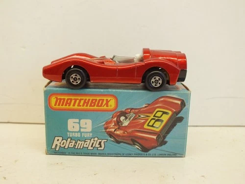 LESNEY MATCHBOX SUPERFAST NO69 TURBO FURY EXCELLENT BOXED (L649)
