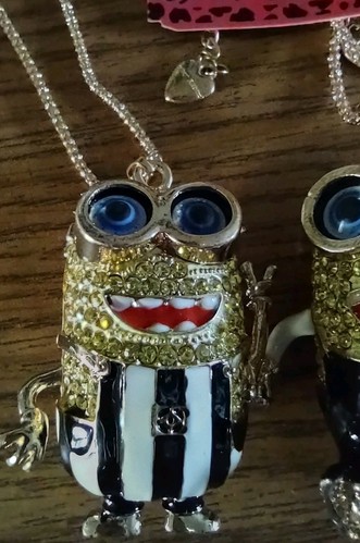 Betsey Johnson Rhinestone Minion Neck & Gold Plated Chain... Choose Just One... - Picture 2 of 6