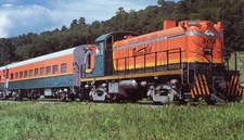 Batten Kill Railroad #605 RS-3 Greenwich NY Postcard Audio-Visual Designs RP852