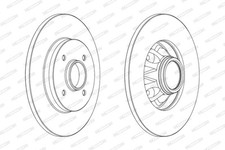 FERODO DDF1791C-1 Disque de frein pour PEUGEOT