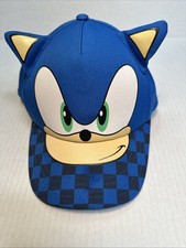 Sonic The Hedgehog Kids Hat With Ears And Adjustable Snapback Baseball Cap