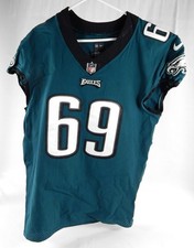 2020 Philadelphia Eagles Landon Dickerson #69 Game Used Green Jersey 48 809