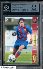 2004-05 Panini Megacracks La Liga Soccer #71BIS Lionel Messi RC Rookie BGS 8.5