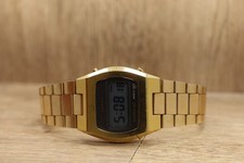 Vin Seiko Quartz LC Digital Watch Japan Month Date 0439-4009 Gold Tone New Bat